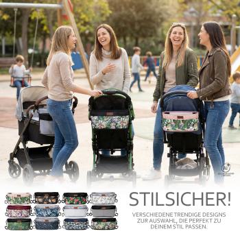 BAMBINIWELT universal Buggy ORGANIZER, Kinderwagen-Tasche, Wickeltasche mit Getränkehalter